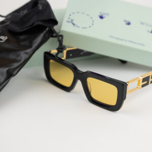 Off White Black/Yellow UV Lenses Sunglasses
